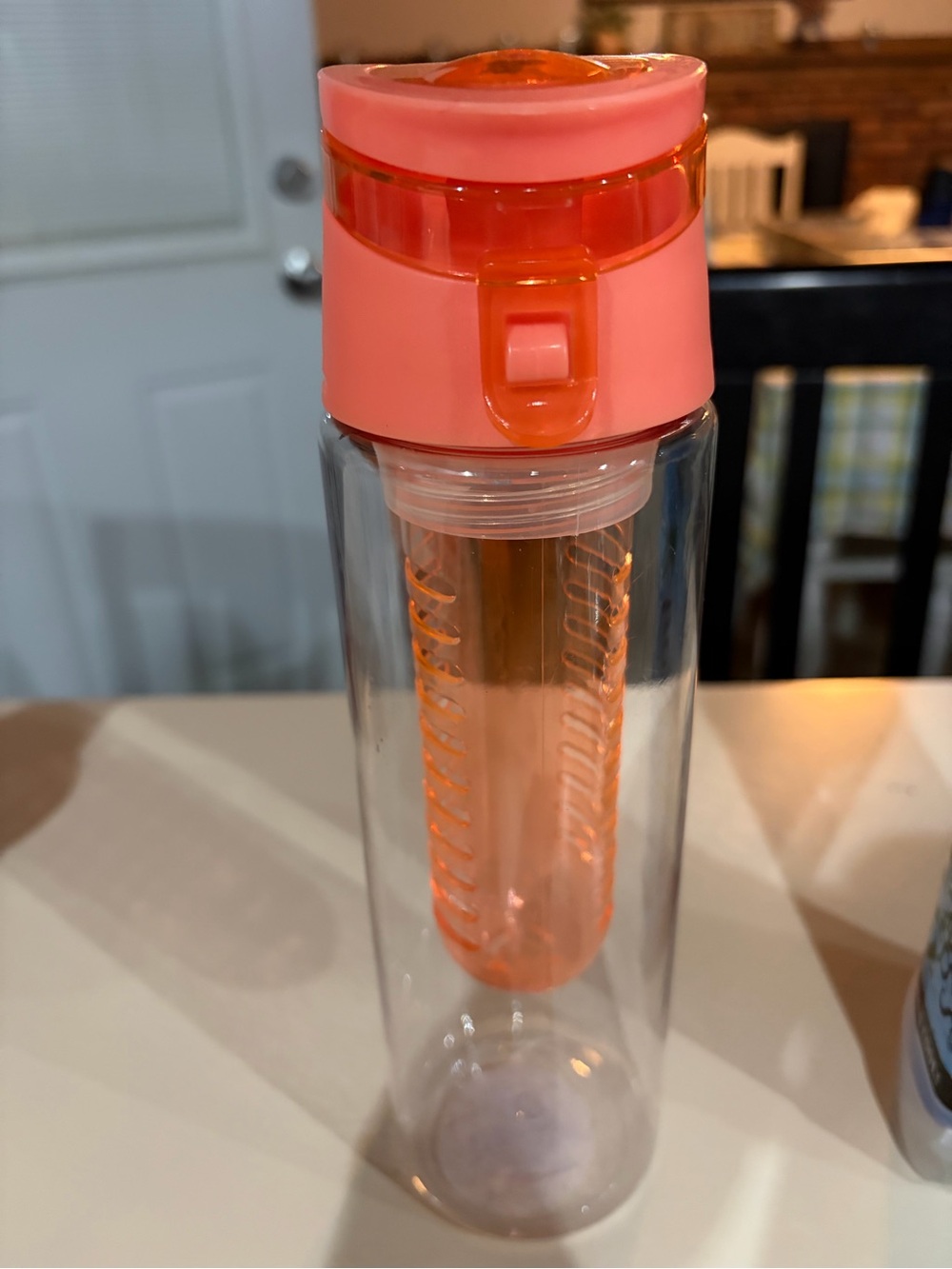 Smart Living Pink and Orange Fruit Infuser Water Bottle